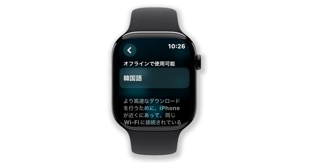 オフラインで使うための言語ダウンロード