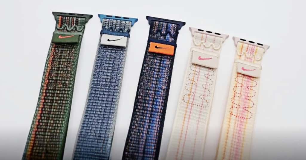 Apple Watchのナイキスポーツループバンドの外観
