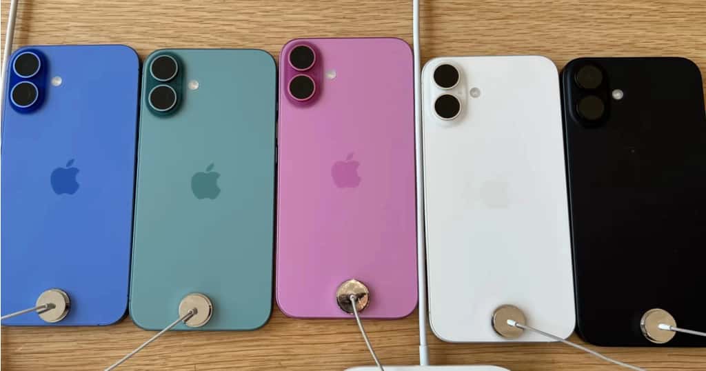 iPhone 16の新しい5色モデル
