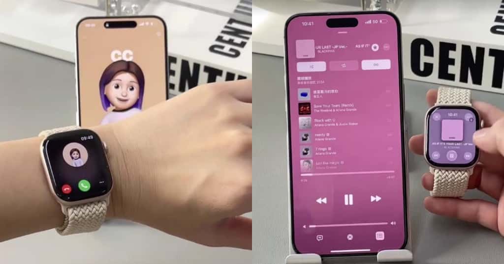 iPhoneとApple Watchをペアで使っているシーン
