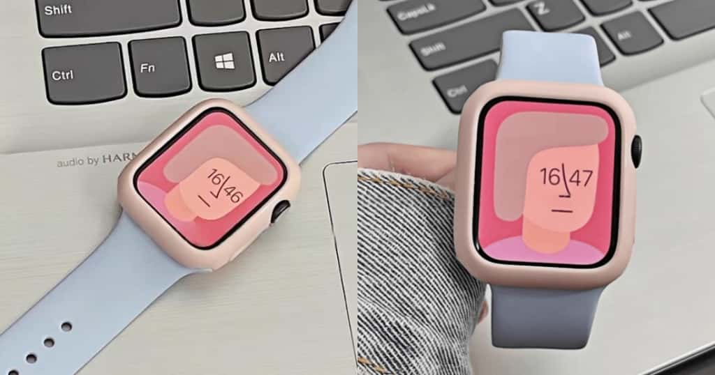 Apple Watchのバンド一体型カバー