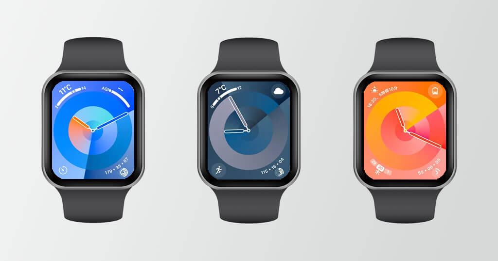 パレット　色のグラデーションが楽しい、おしゃれ感たっぷりの文字盤